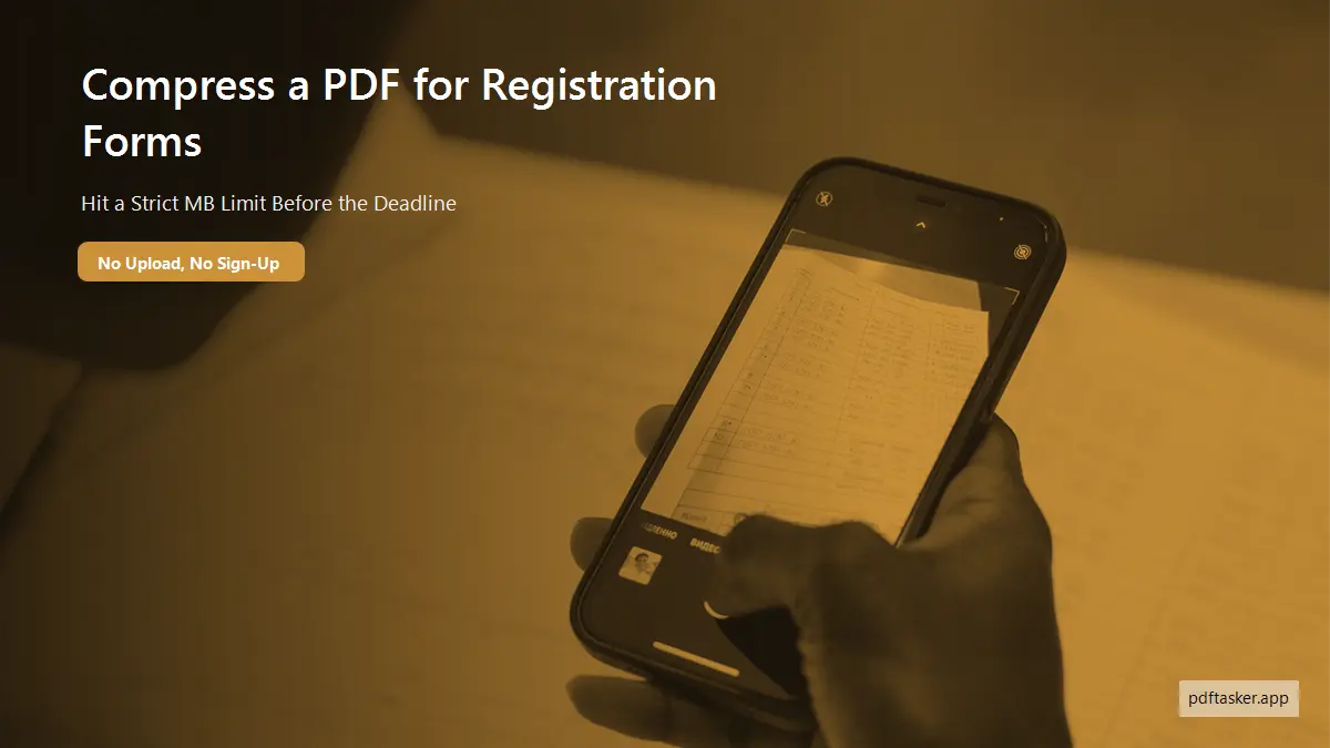 Formulir pendaftaran online menolak upload PDF karena ukuran file melebihi batas
