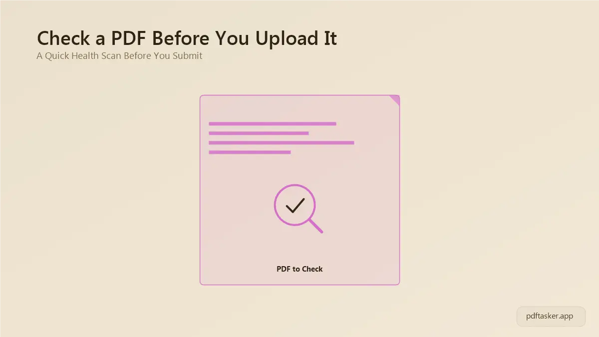 Ek PDF file ka scan report screen par dikhte hue, file open ho rahi hai ya nahi ye check hote hue