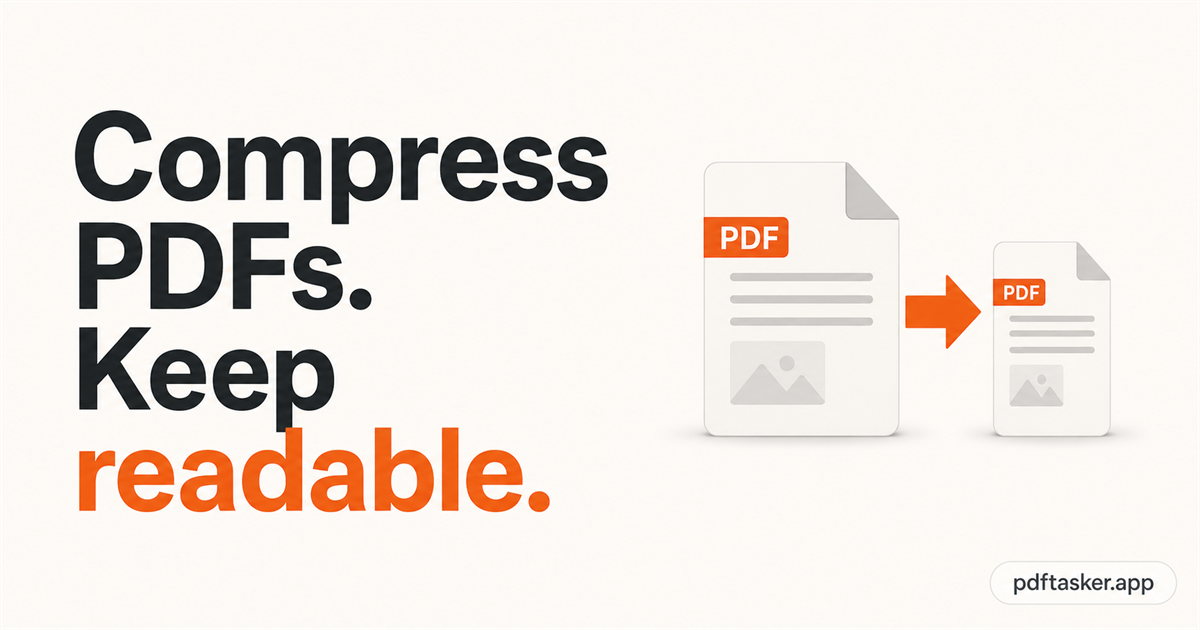 How to compress a PDF without losing quality