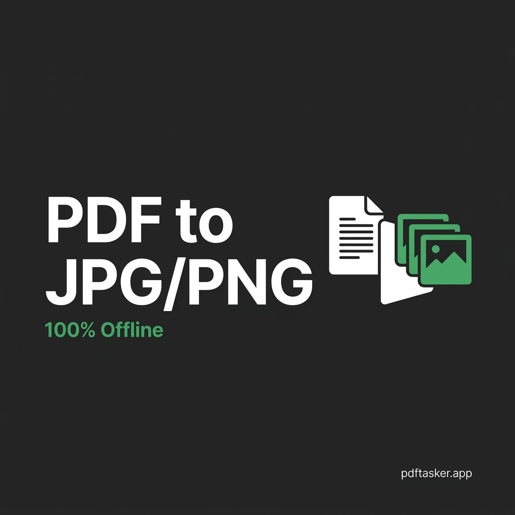 Convert a PDF to JPG or PNG without uploading it
