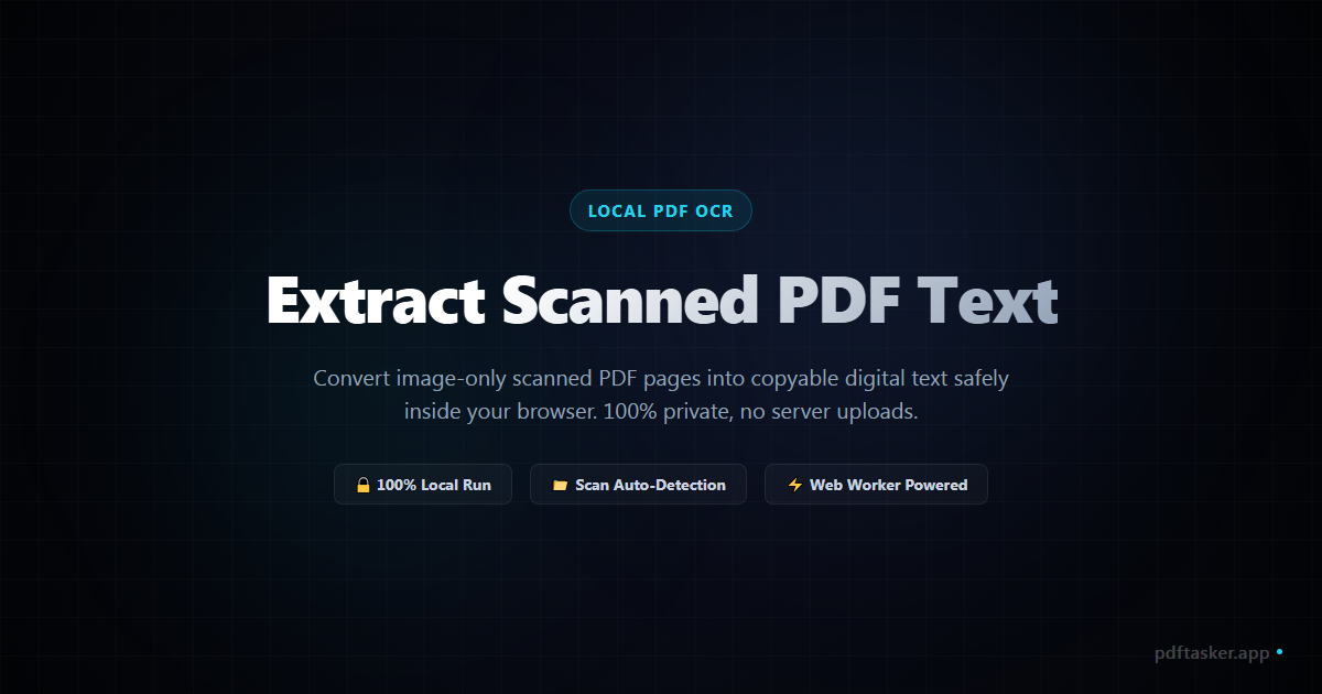 How to extract text from scanned PDFs online for free (Local OCR)