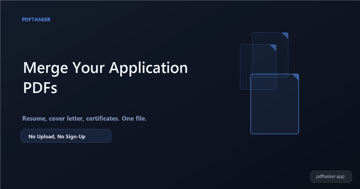 How to Merge Your Resume, Cover Letter, and Certificates Into One PDF