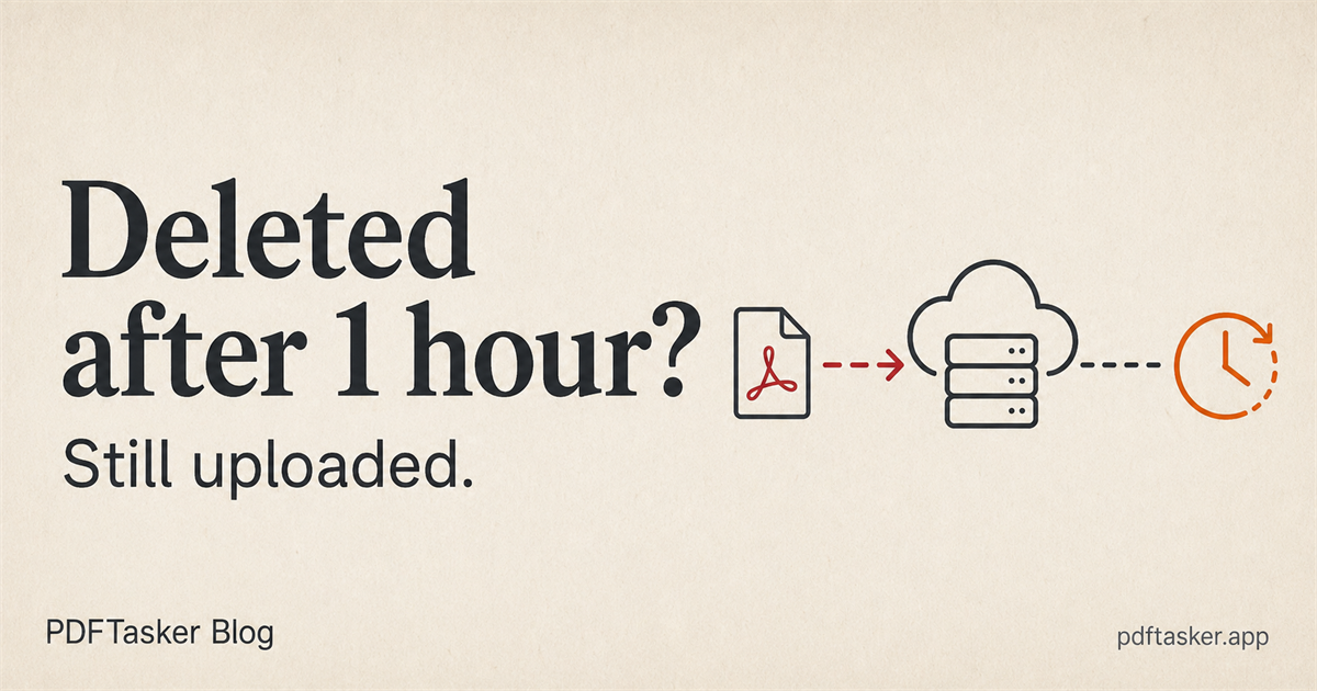 Why "Deleted After 1 Hour" Is Not a Privacy Promise