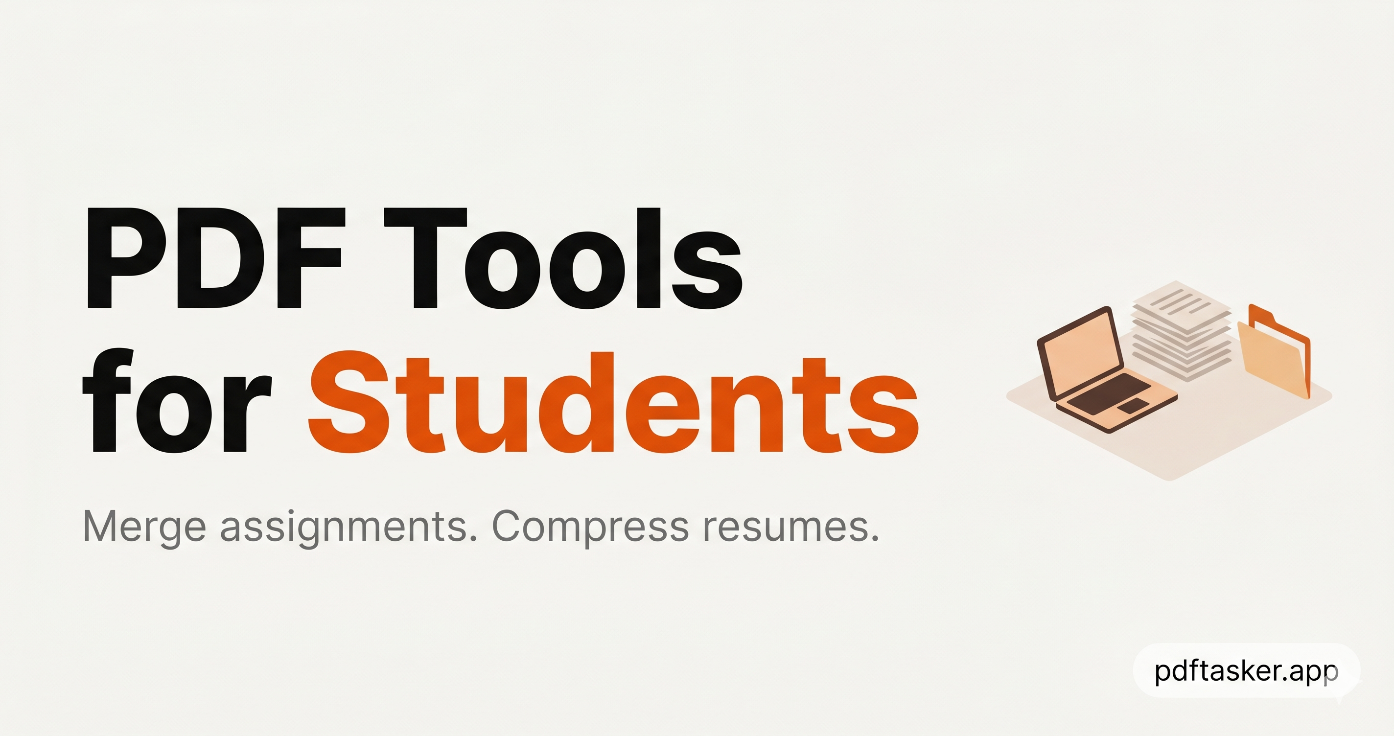 PDF Tools for Students: How to Merge Assignments and Compress Resumes