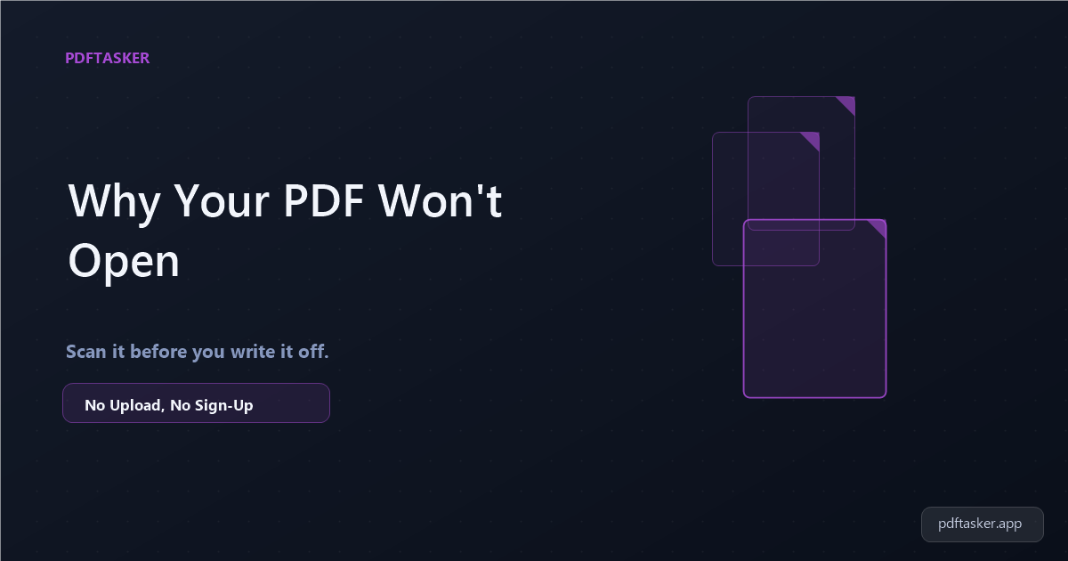 Por qué tu PDF no abre o dice que está dañado