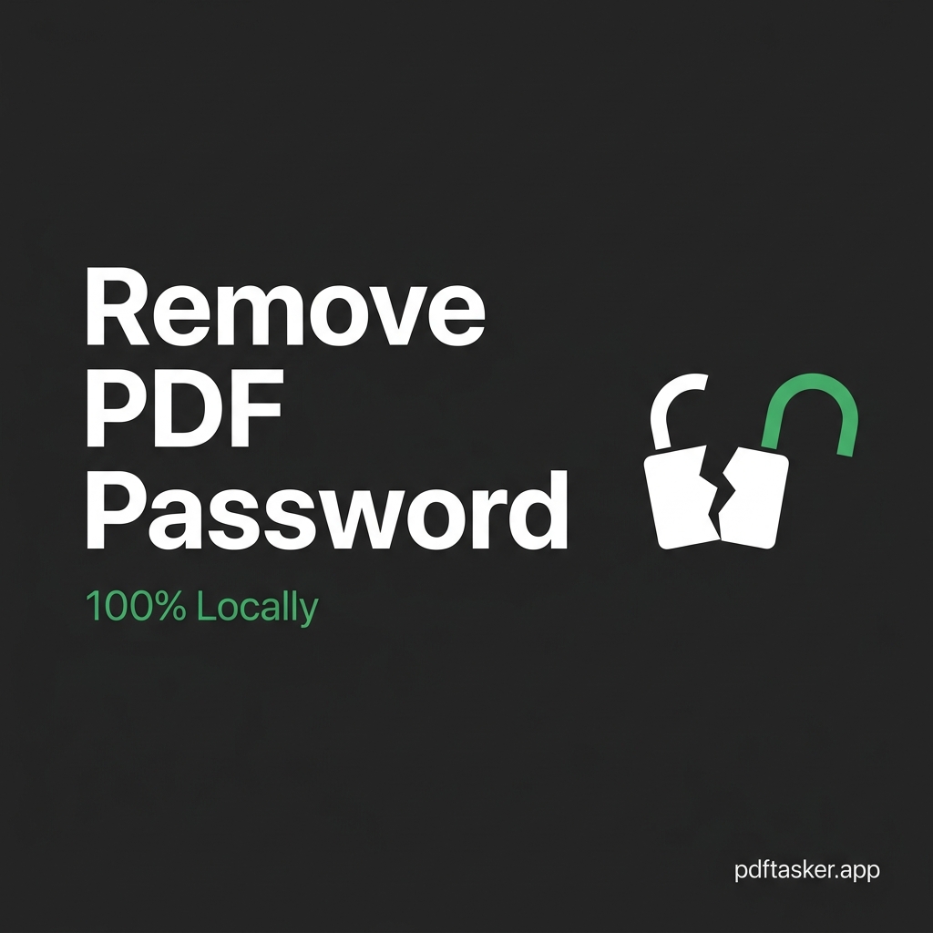 How to remove a PDF password without uploading the file