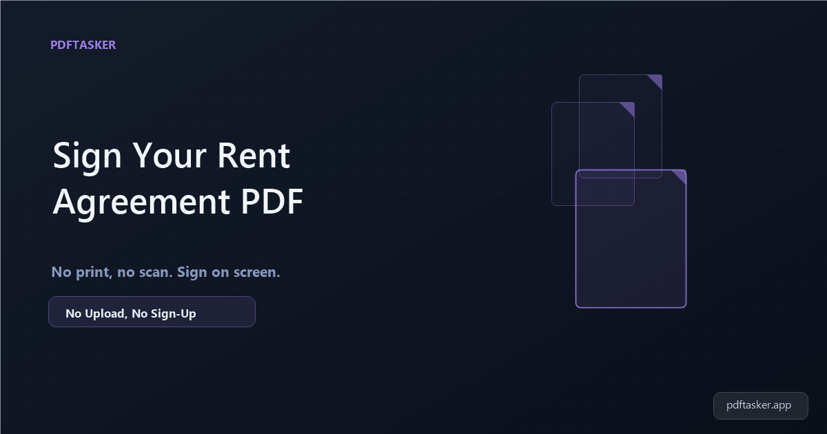 Rent Agreement PDF Par Digital Signature Kaise Lagayein