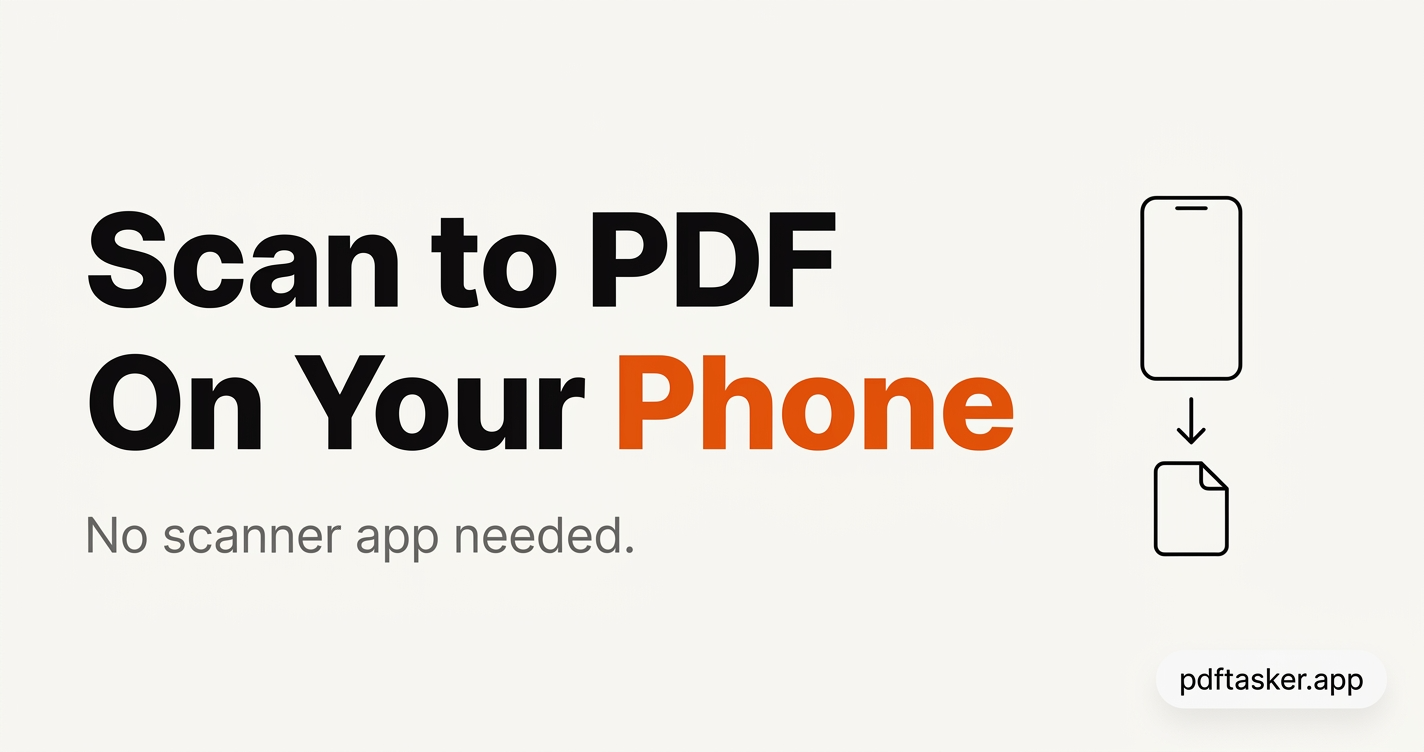 How to Convert a Scanned Document to PDF Using Your Phone