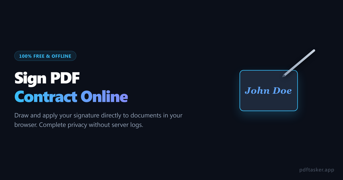 How to sign a PDF contract online for free without an account